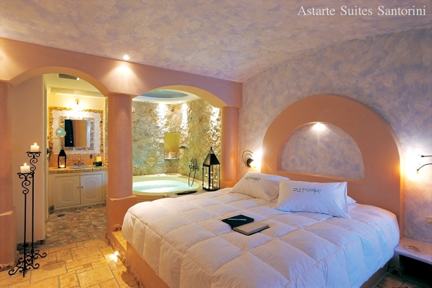 Junior suite private couples Jacuzzi sea:volcano:caldera views | Astarte Suites Hotel | Santorini island2